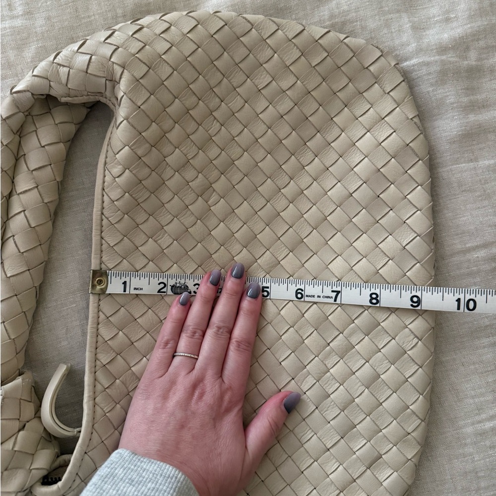 Beige Woven Hobo Bag - Picture 8 of 8